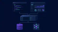 ਕੇਂਦਰੀ server ਨਾਲ ਜੁੜੇ terminal ਅਤੇ desktop clients ਅਤੇ repository ਅਤੇ inference ਲਈ ਵੱਖਰੇ ਚਿੰਨ੍ਹ
